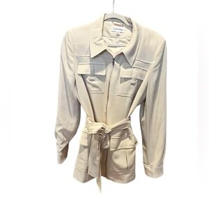 NWT Calvin Klein belted Safari style jacket